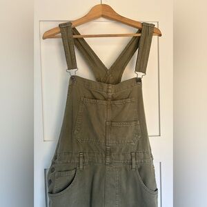 We The Free Olive Green Ziggy Overalls L